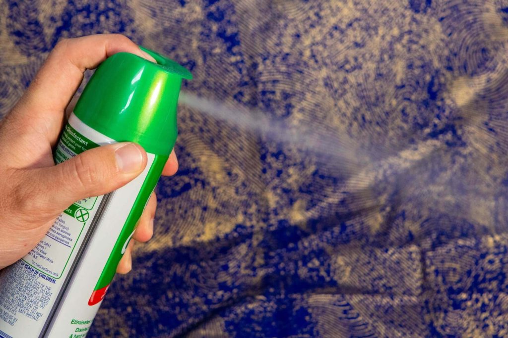 air freshener spraying