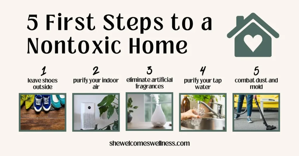 create a nontoxic home graphic
